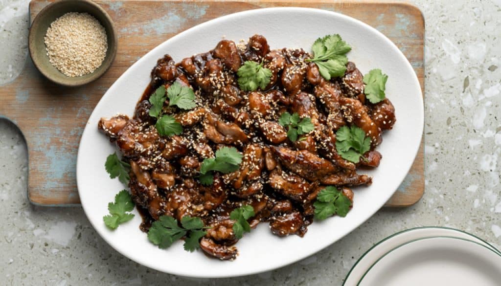 vressyntages-Caramelized chicken strips