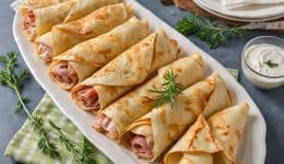 vressyntages-Crepes with cream cheese and turkey