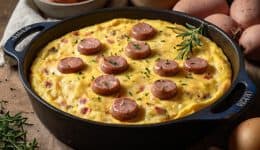 vressyntages-Oven omelette with sausages