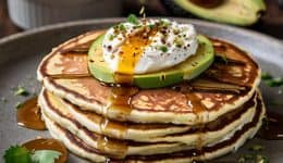 vressyntages-Savory pancakes made with egg whites and cottage cheese