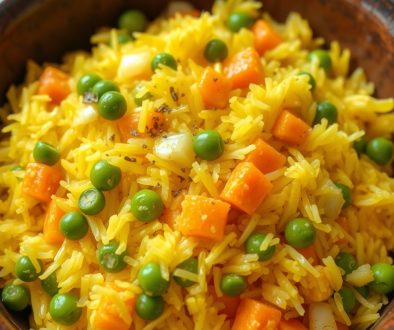 vressyntages-Yellow Rice with Turmeric and Vegetables