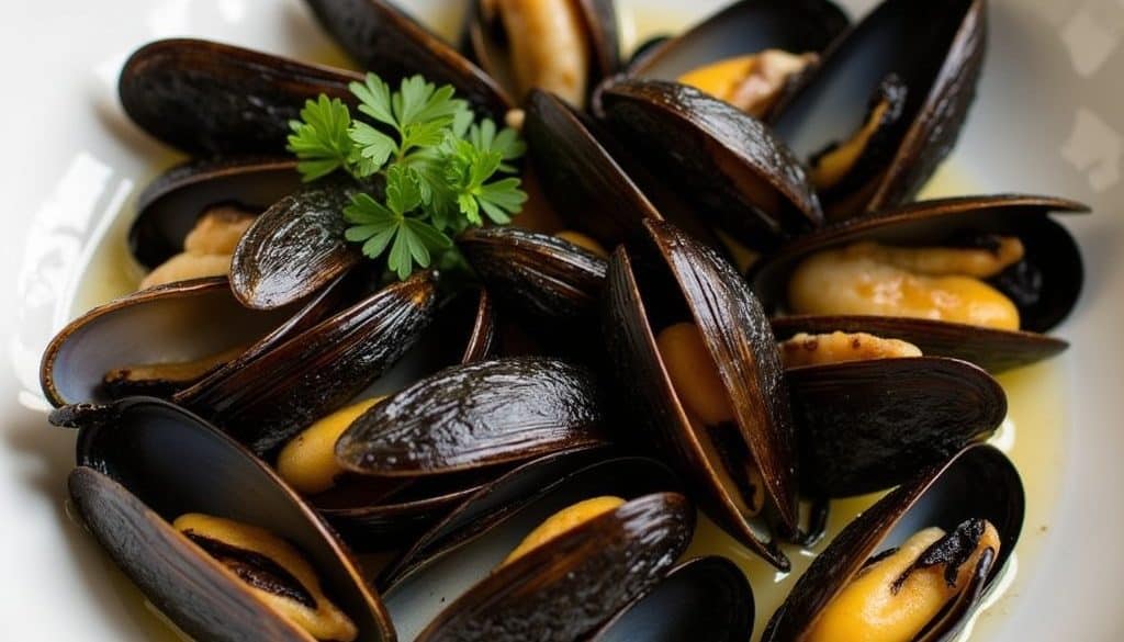 vressyntagesSteamed mussels with white wine