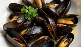 vressyntagesSteamed mussels with white wine